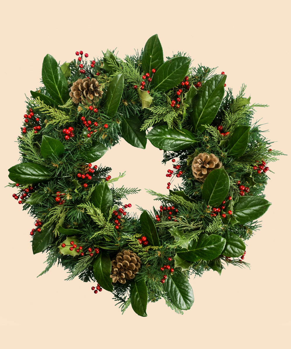 Classic Pinecone Wreath