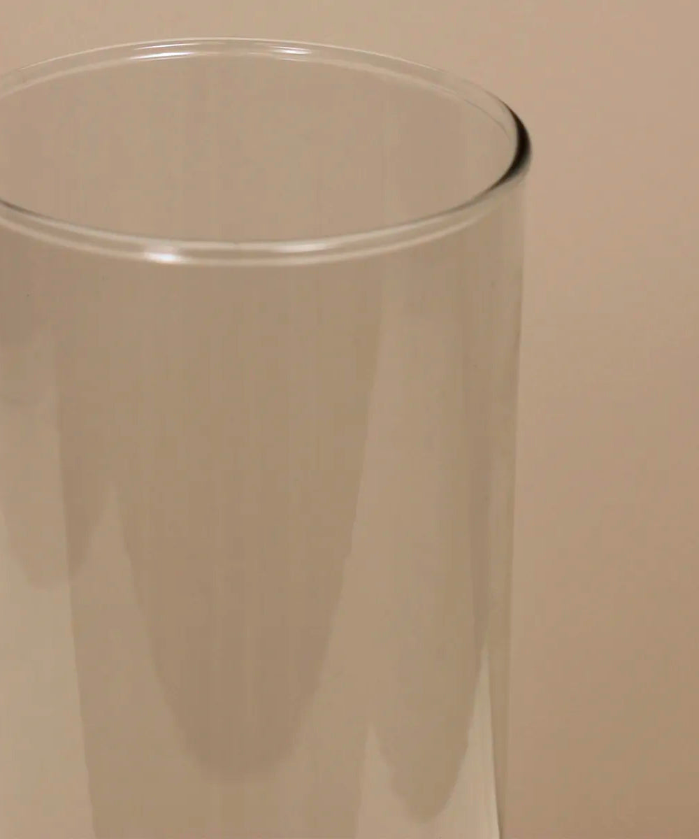 Tall Cylindrical Glass Vase