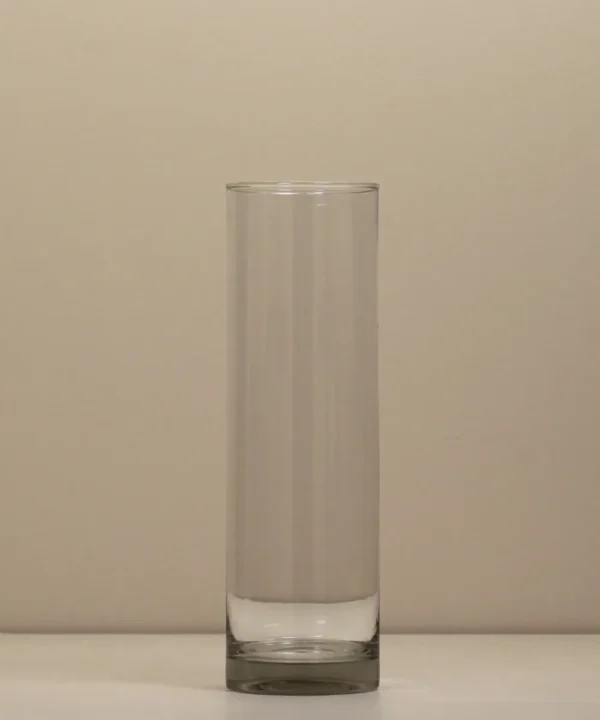 Tall Cyclindrical Glass Vase